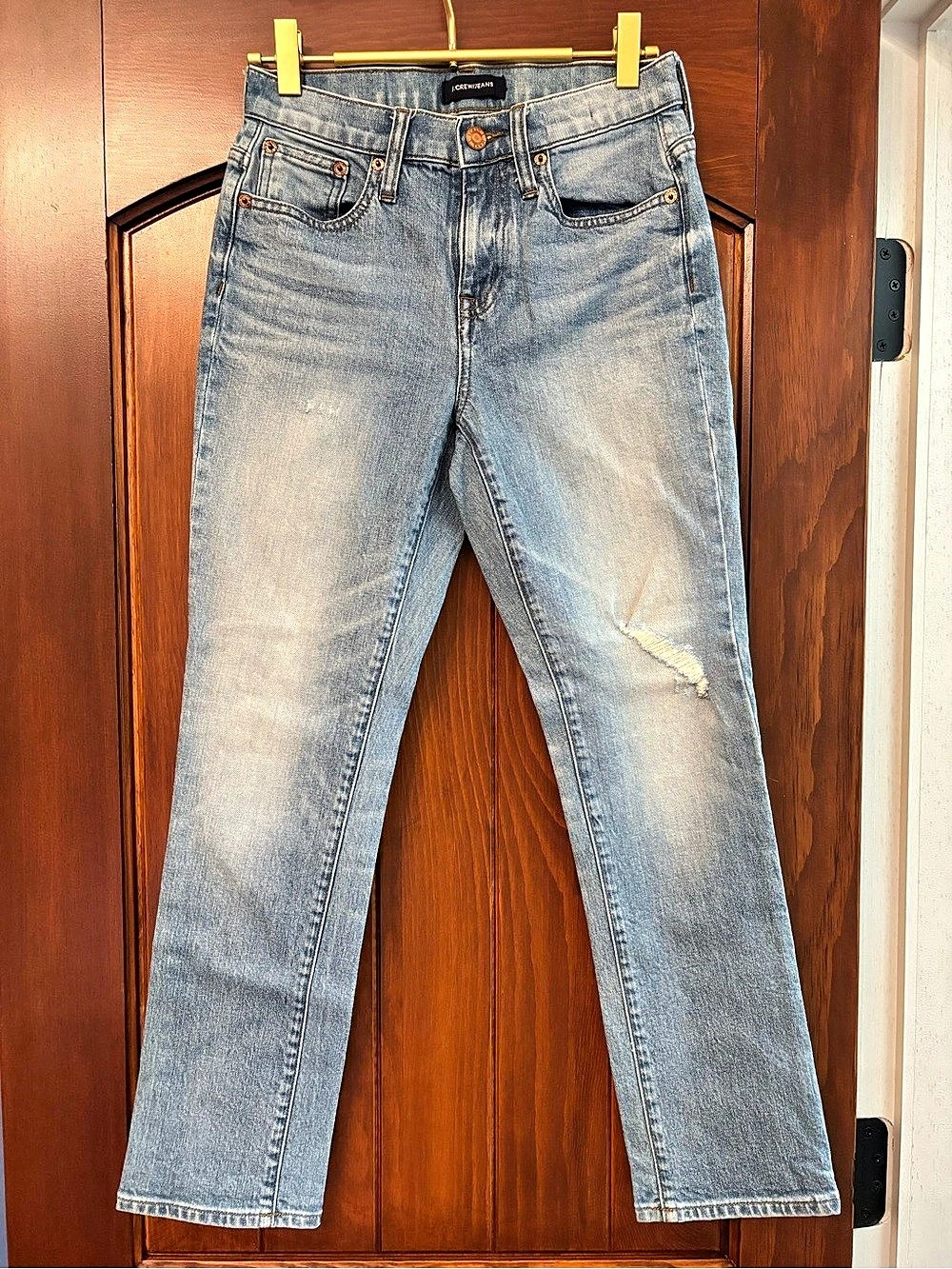 J.CREW Straight Leg Jeans in Blue Waist 23